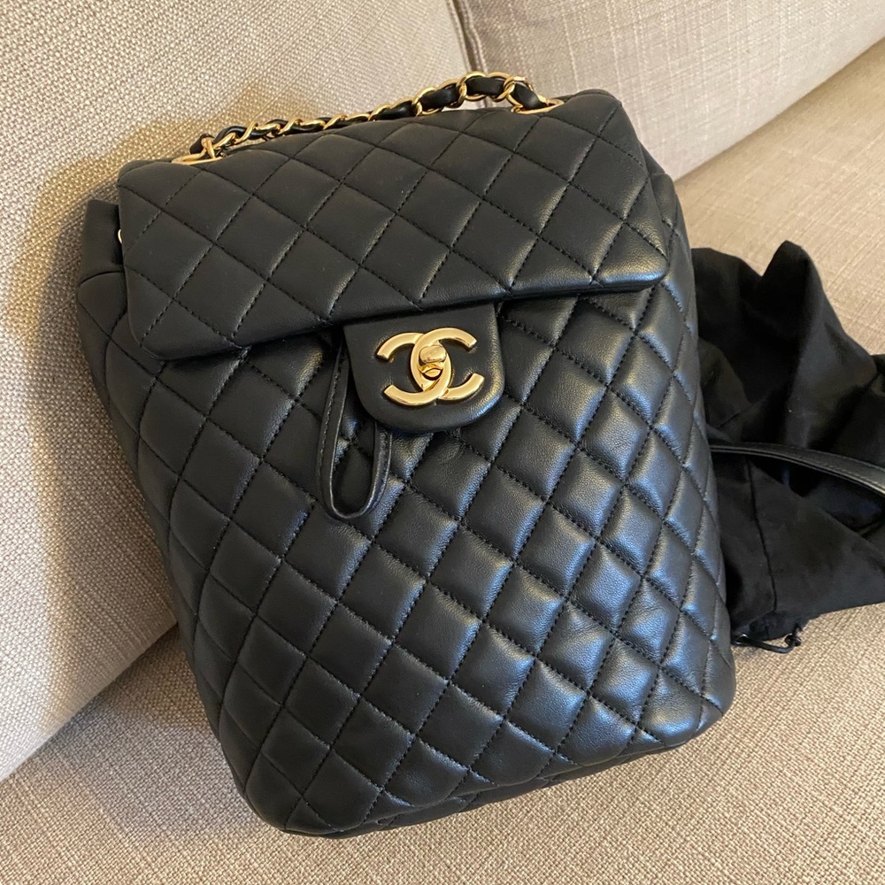 SOLD—100% Authentic Chanel classic backpack bag